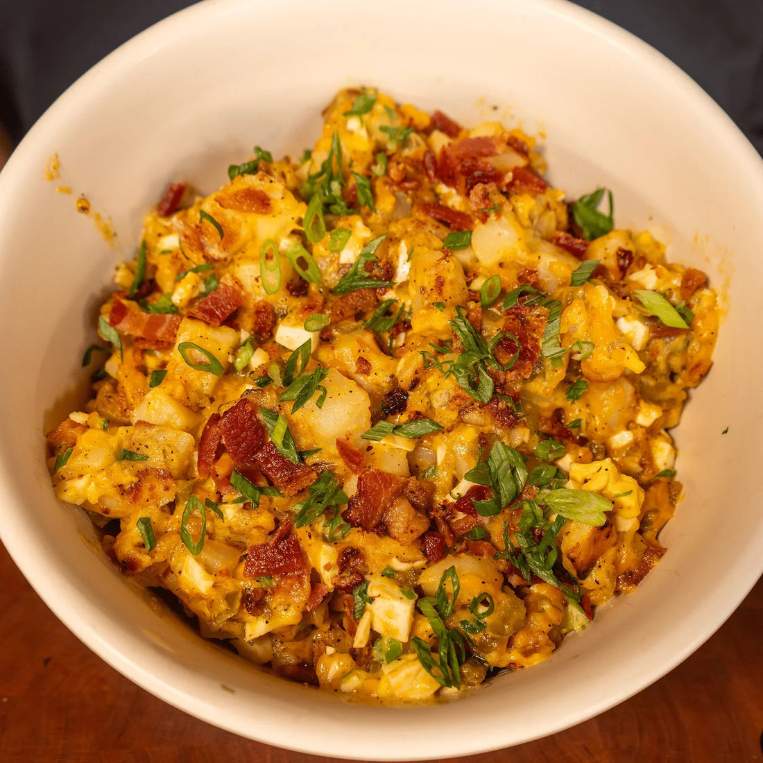 Loaded Jalapeño Popper Potato Salad On the Traeger Flatrock