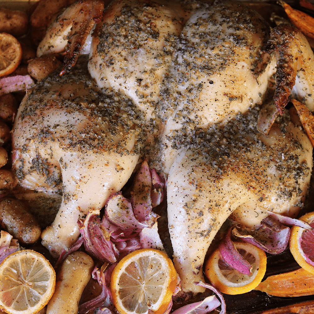 Roasted Garlic & Herb Chicken Recipe on the Pellet Grill