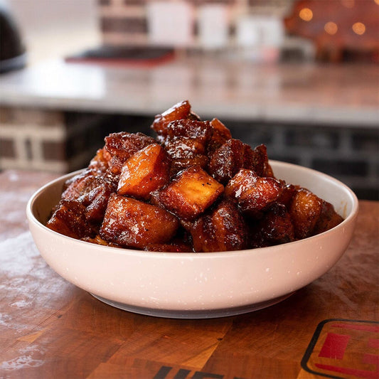 Smoked Pork Belly Burnt Ends on the Traeger Timberline 1300