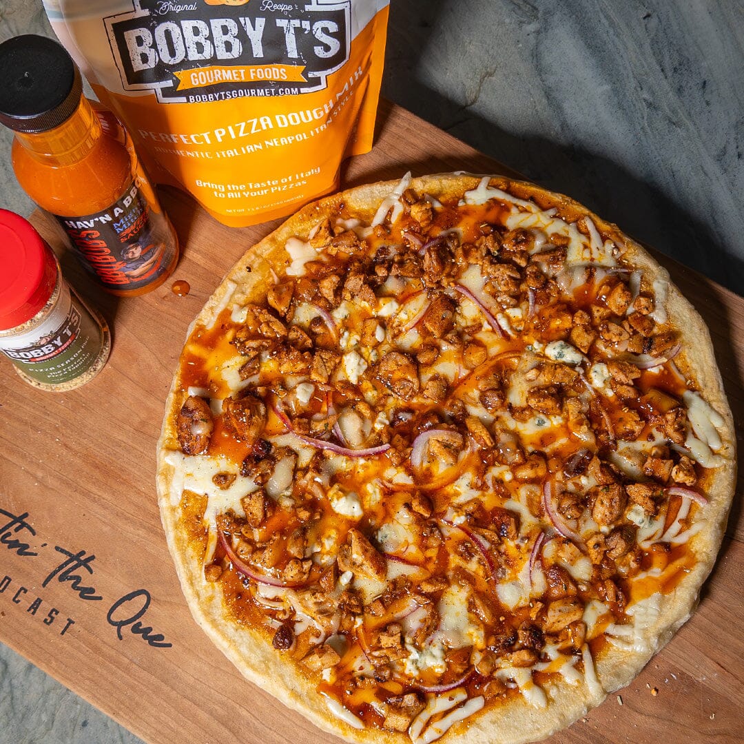 Buffalo Chicken Pizza on the Traeger Flatrock Flat Top Grill