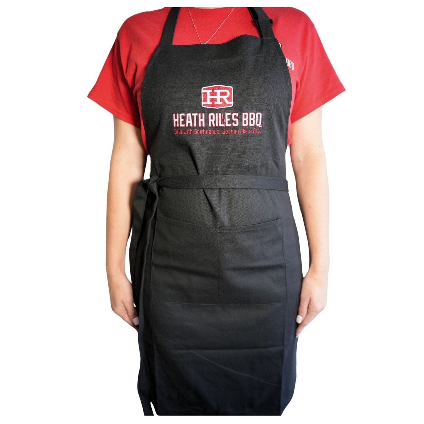 Heath Riles BBQ Embroidered Logo Apron - "Grill With Confidence. Season Like a Pro."