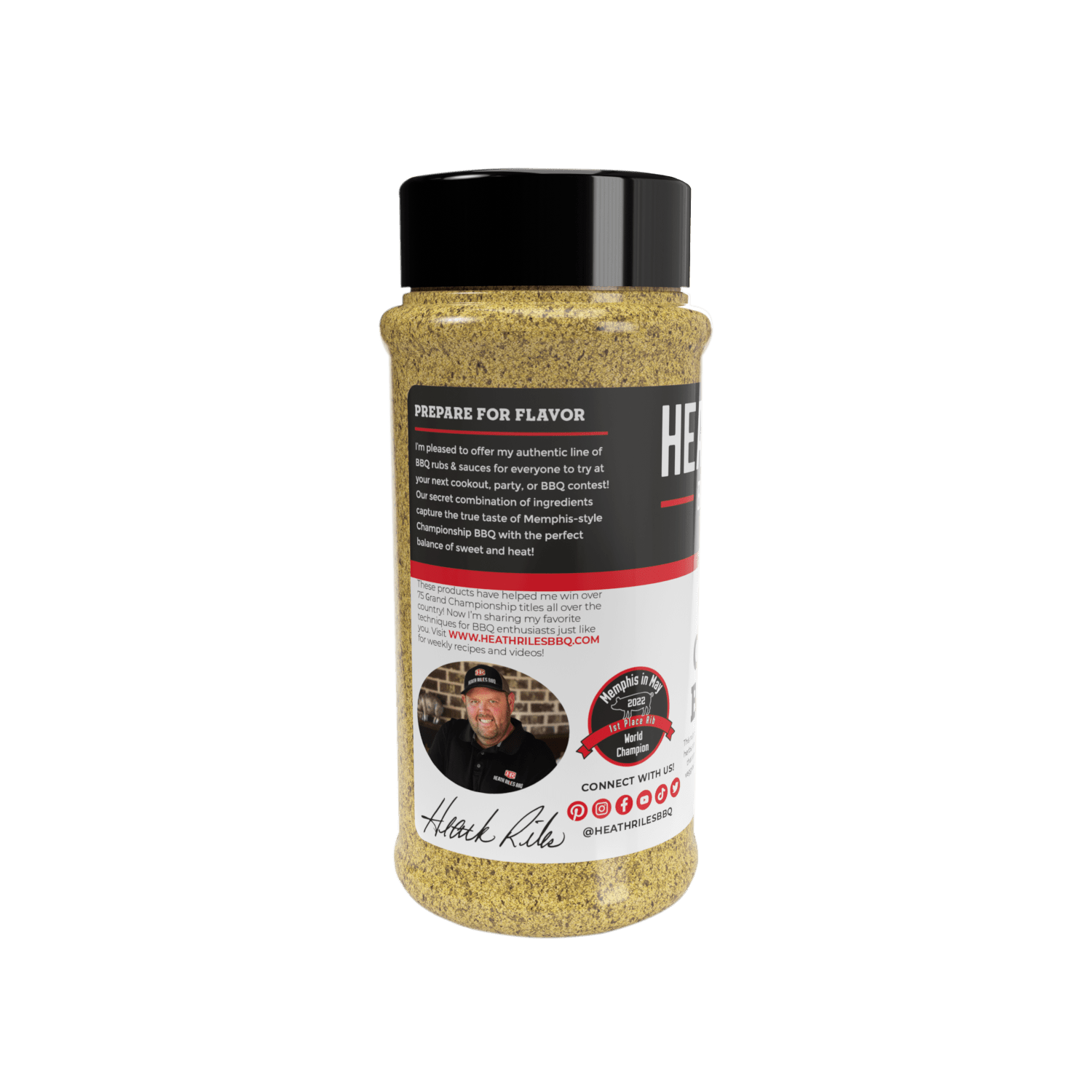 Heath Riles BBQ Garlic Jalapeño Rub Combo with Refill Bag (1 Rub, 1 Refill  Bag), Competition Winning Products from Pitmaster Heath Riles