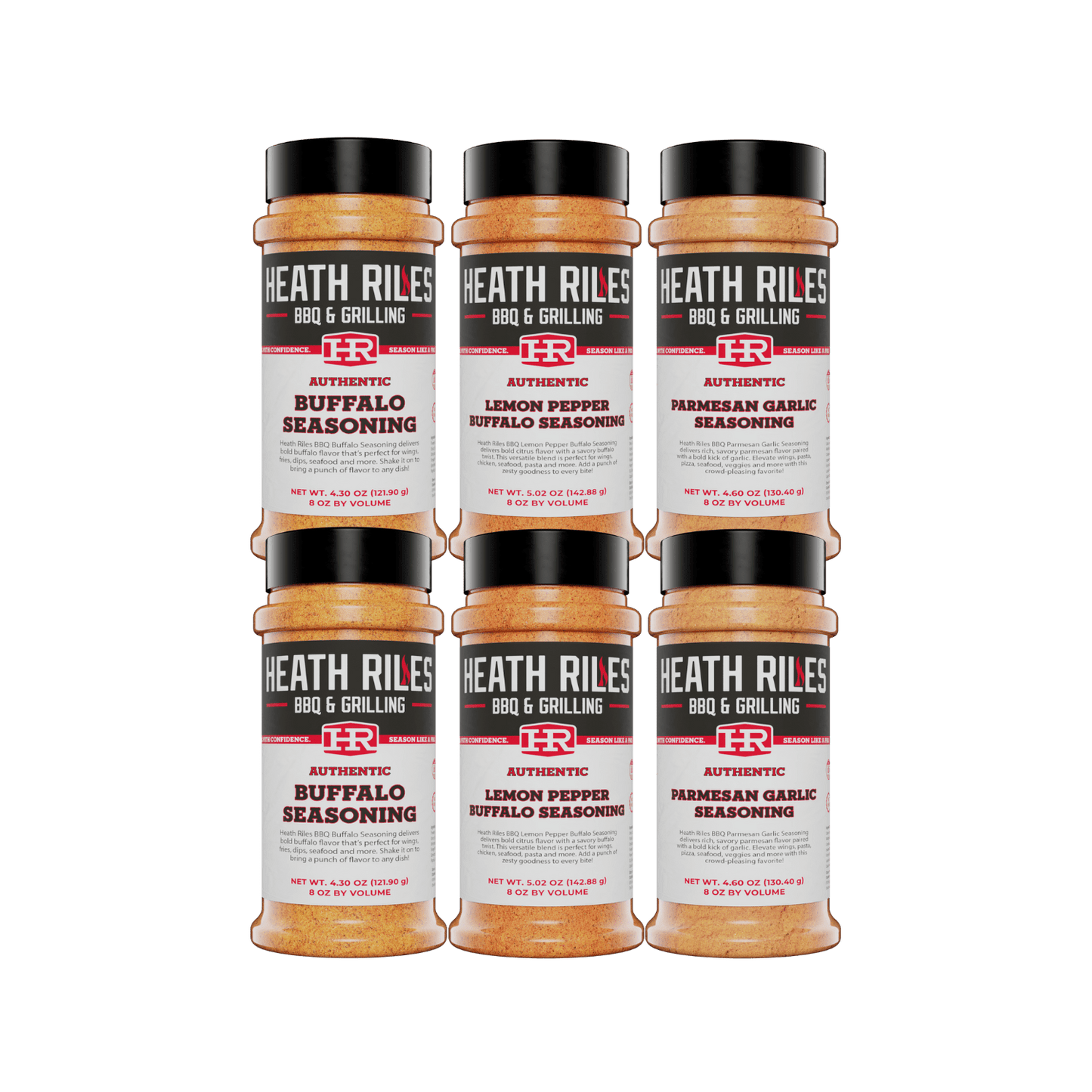 Heath Riles BBQ Wing Seasonings 6 Pack