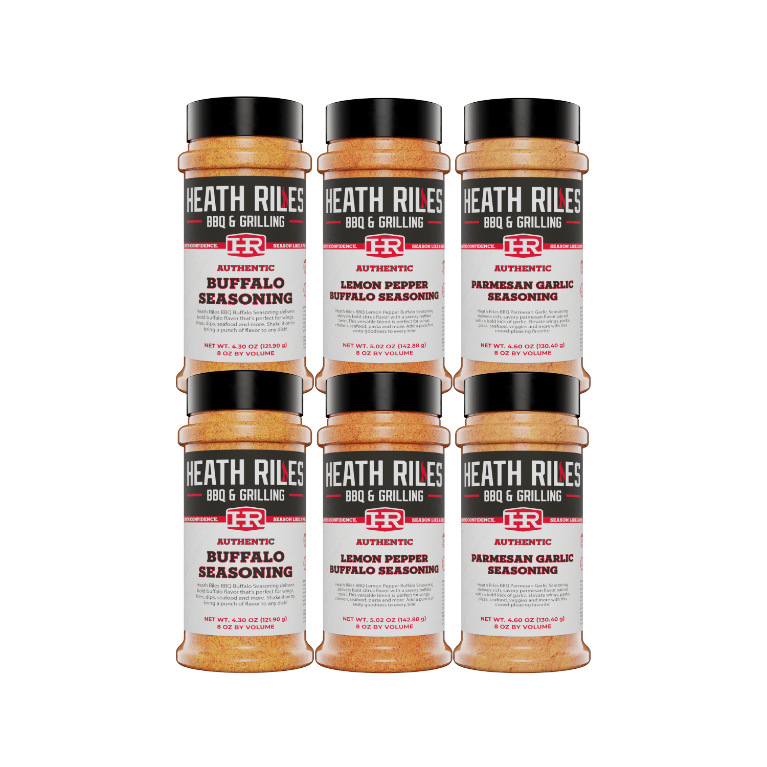 Heath Riles BBQ Wing Seasonings 6 Pack